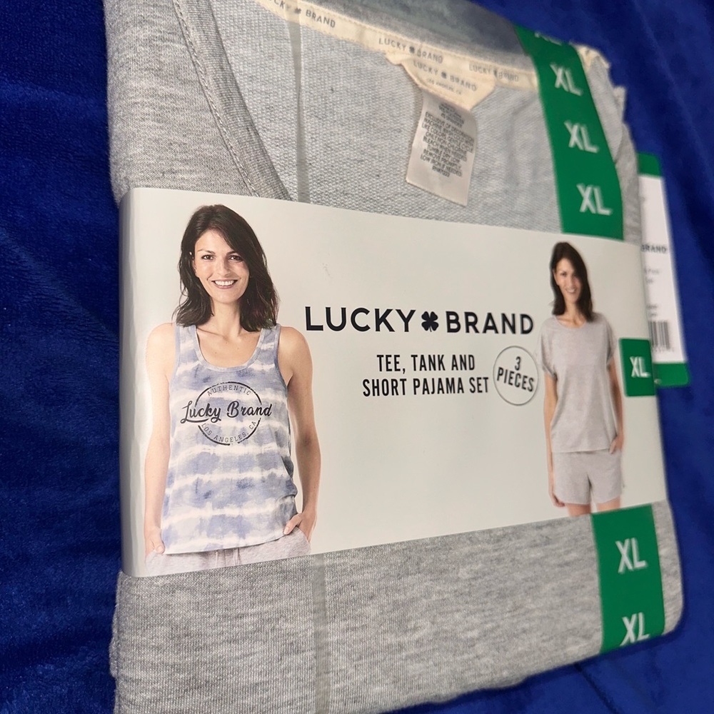FINAL CHANCE!! Lucky Brand Heather Gray Pajama Set 🌝 - Picture 3 of 6
